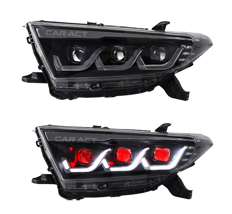 2011-2013 Toyota Highlander Kluger Triple LED Beam Headlights