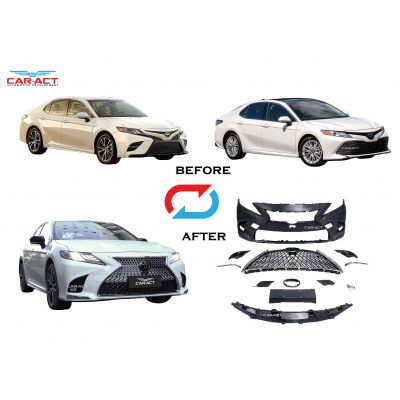 2018-2021 8th Generation Toyota Camry Update to Latest Lexus LS Style Bodykit